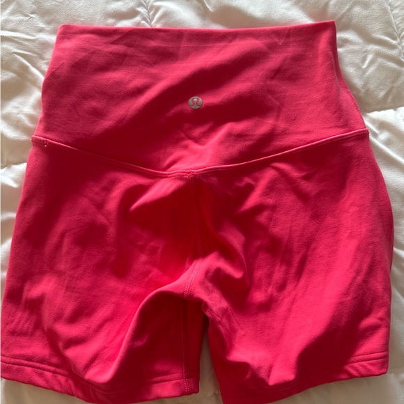 lululemon athletica Pants - lululemon align Pink Shorts 4 euc 5”